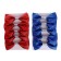 New Year's decor for the Christmas tree "Bows" set of 5 pcs., Mix color