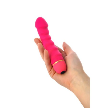 Vibrator "Pitches-Fruits", silicone, pink, 16 cm-5