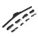 Autovirazh wiper brush "AV-250", 14 "/350 mm, frameless, multiadapter
