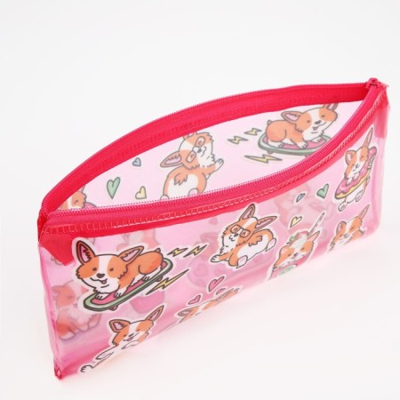 Cosmetic bag for lightning, pink color-2