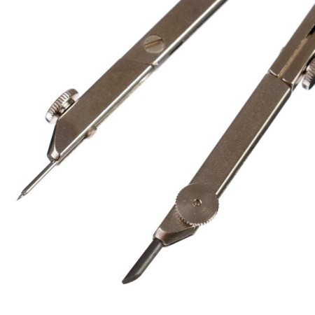 Metallic circuit KOH-I-NOOR 6901, 122 mm, silver, transparent case, euro suspension-1