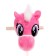 Soft toy "horse - horse", on a stick, pink color