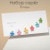 Pusets set of 3 pairs of "stars" with cilia, colored