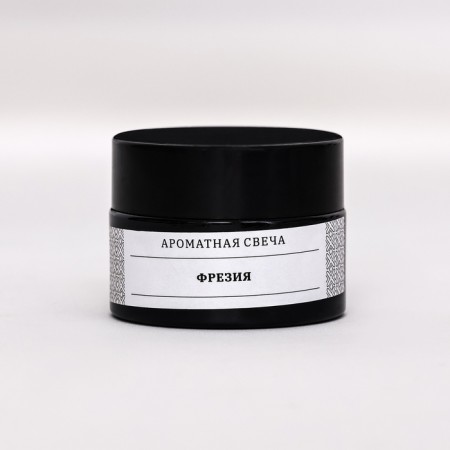 Aromatic candle in the bank "Freesia", soy wax, 12 g-1