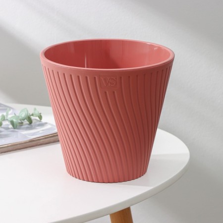 Kashpo for flowers with an insert "Louis", 2.7 l, color powder-1