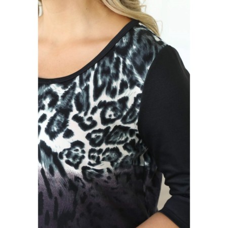 Female dress, size 52, black color-1