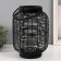 Metal candlestick, PVC "flashlight. Black lady" black 30x22x22 cm