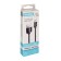 Oxion DCC258, MicroUSB - USB, charging + data transfer, 1.3 m, braid, black