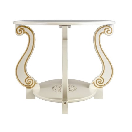 Gouring table on wheels Ovation (m), 900x615x490, ivory/gold-4