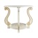 Gouring table on wheels Ovation (m), 900x615x490, ivory/gold