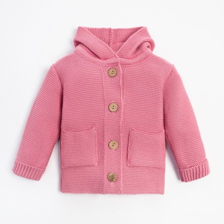 Jumper knitted baby I "Trendy" growth 68-74 cm, pink color