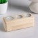 Silent Wooden under 3 candles "rectangular", array, 15.5 × 6 × 6 cm