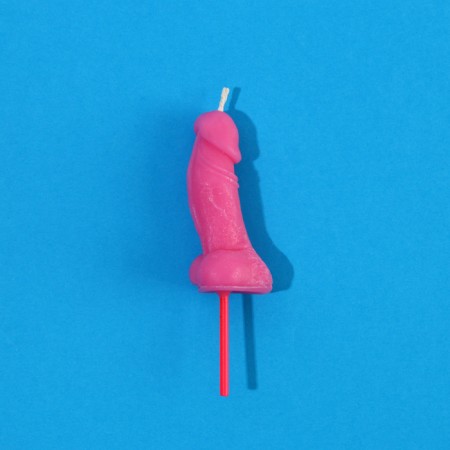 Candle in the cake 18+, pink, 2 x 4.5 cm-2