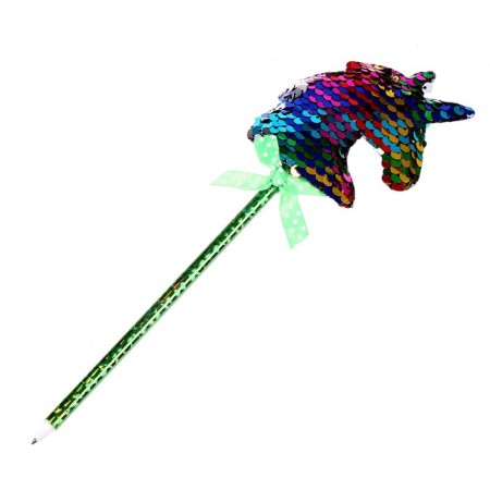 Handle "unicorn", with sequins, color mix-2