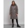 Coat insulated winter female, size 44, dark gray color