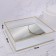 Organizer for storage "RipPles", glass, with a mirror -bottom, 1 section, 24 × 24 × 6 cm, transparent/copper color