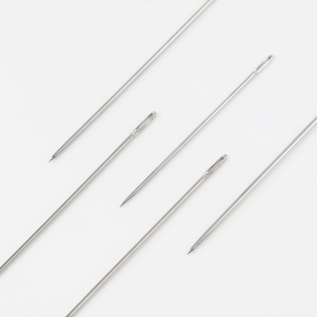 Sewing needles “Assorted”, D = 0.5 / 0.6 / 0.8 mm, 3.4 - 4.7 cm, 10 pcs-1