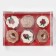 Gold Capcake box, 23 x 16 x 11.5 cm, New Year