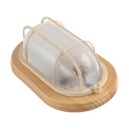 Lamp NBO 04-60-012, UHL3, 60W, E27, 220V, IP54, Grate, Maple