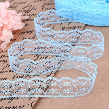 Capricon lace, 23 mm × 10 ± 1 m, blue color No. 33