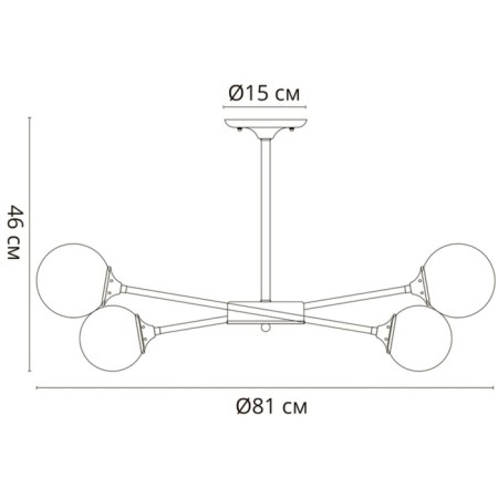 Ceiling chandelier Arte Lamp Marco A2703PL-12SG, E14, 12x60 W, 81x81x46 cm, golden-4