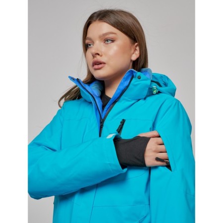 Ski suit female, size 50, blue color-9