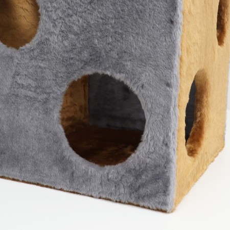Cat house "Cube with a paw", with a toy, 40 x 40 x 40 cm-8