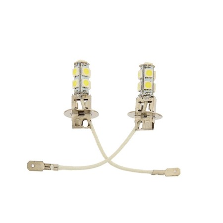 Auto Stuffing LED H3 Torso, 12 V, 9 SMD-5050, white light, set 2 pcs
