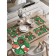 A set of napkins for setting the table "Gingerbreads", rectangular, rounded edges, size 30x46 cm, 4 pcs