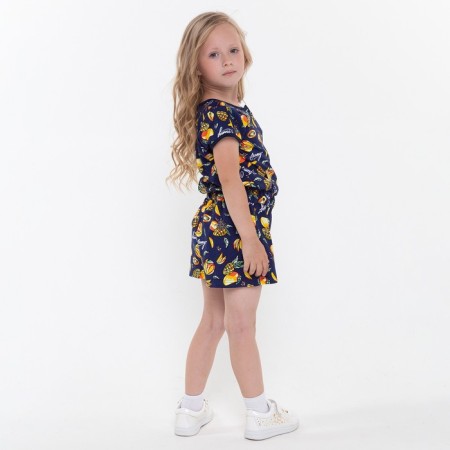 Overalls for girls, black color, height 122-4