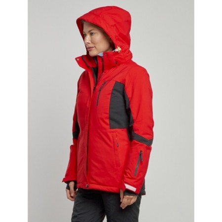 Ski jacket female, size 42, red color-6