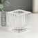 Glass of glass per 1 candle "Square" transparent d-2 cm 3.8x3.8x4 cm