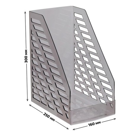 Paper tray Vertical Istanm XXL, width 16 cm, durable, tinted gray-1