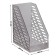 Paper tray Vertical Istanm XXL, width 16 cm, durable, tinted gray