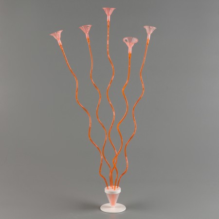 Set "wave", wand+holder+stand, set of 5 pcs., Orange