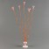 Set "wave", wand+holder+stand, set of 5 pcs., Orange