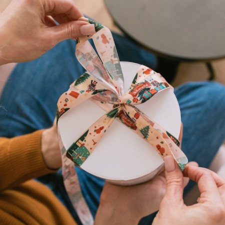 A satin ribbon "Nutcracker", 25 mm, 23 ± 1 m-4