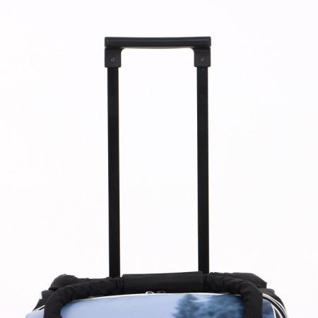 Small suitcase 20 ", a road bag with a zipper, black color-4