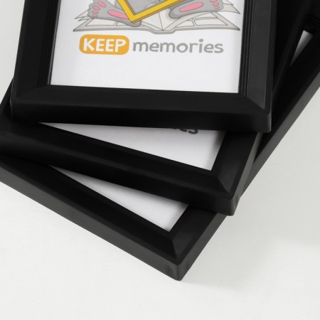 Set of photo frames plastic L-5 10x15 cm (3 pcs.), Black-1
