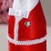 Decoration for champagne "Carmen", red-white