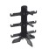 Glass stands 3 places, 16 × 14.5 × 20, black color