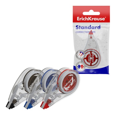 Erichkrause Standard corrective tape, 5 mm x 7 m, in a package, mix