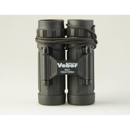 Binoculars Veber free focus PSU, 8 × 21 Ff, black color-1