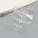 Stick plastic rhinestones for hair "Crystals" 26.5x13 cm