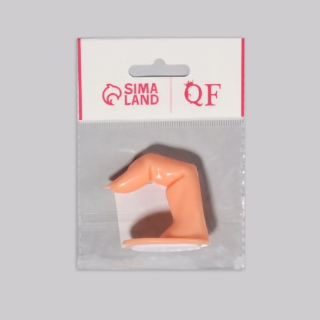 Training finger for manicure, adhesive, beige color-9