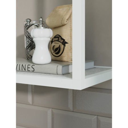 Hinged shelf 800, 800x250x360, white Muar/Metropolitan Gray-1