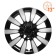 Wheel caps 13 "Tornado T", silver/black, carbon, 2 pcs AIRLINE AWCC-13-10