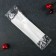 A set of plastic disposable devices "premium", 4 in 1, fork, spoon, knife, napkin white, transparent color