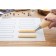 Reinforced rug Konfinetta "eclair", silicone, 38 × 28 cm, 0.4 mm, white color