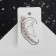 Earring "Kaff" Chamomile, white-pink color in gold